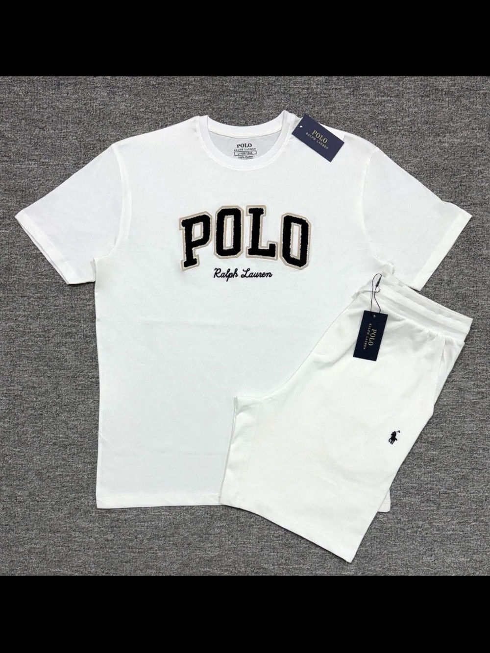 Polo by Ralph Lauren White Athletic Shorts Set
